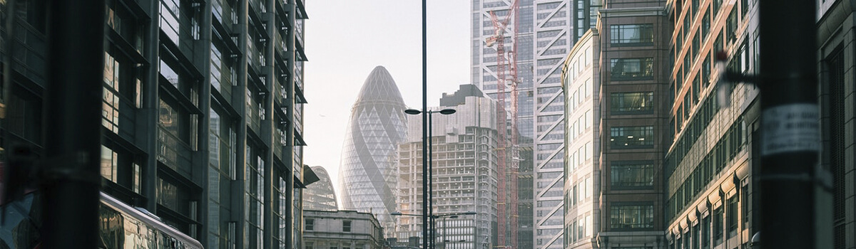 Photo of central London in the daytime. 