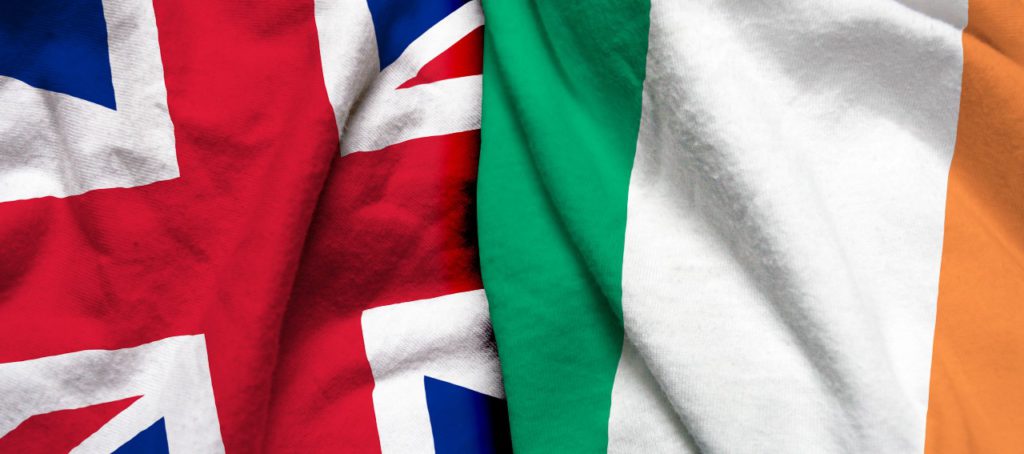 UK and Ireland flags