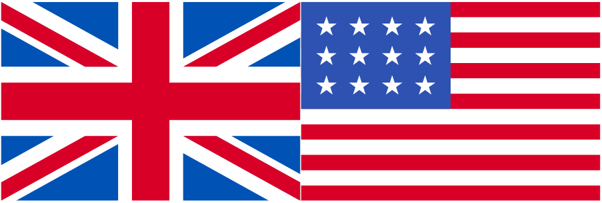 gbp and usd flags side by side. 